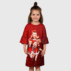 Платье клеш для девочки Много Кли, Genshin Impact Геншин импакт, цвет: 3D-принт — фото 2