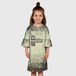 Платье клеш для девочки State of Decay - Загнивающий штат, цвет: 3D-принт — фото 2