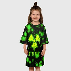 Платье клеш для девочки НОВОГОДНИЙ СТАЛКЕР НОВЫЙ ГОД В STALKER 2022, цвет: 3D-принт — фото 2