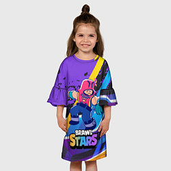 Платье клеш для девочки Brawl Stars Grom, цвет: 3D-принт — фото 2
