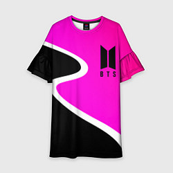 Платье клеш для девочки K-pop БТС Логотип, цвет: 3D-принт