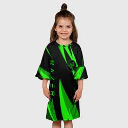Платье клеш для девочки RAZER GREEN, цвет: 3D-принт — фото 2