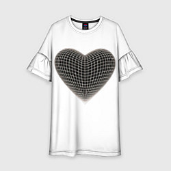 Платье клеш для девочки HEART PRINT, цвет: 3D-принт