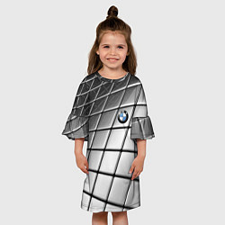 Платье клеш для девочки BMW pattern 2022, цвет: 3D-принт — фото 2