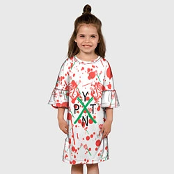 Платье клеш для девочки Маленький пэйтон payton, цвет: 3D-принт — фото 2
