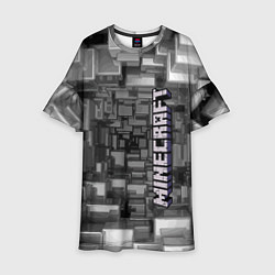 Платье клеш для девочки Minecraft, pattern 2066, цвет: 3D-принт