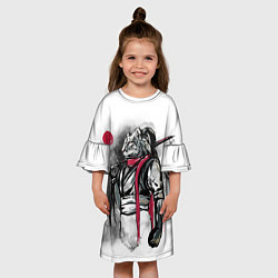 Платье клеш для девочки ТигроСамурай, цвет: 3D-принт — фото 2
