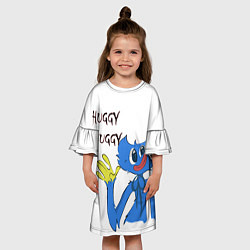 Платье клеш для девочки Huggy Wuggy - Poppy Playtime Хагги Вагги, цвет: 3D-принт — фото 2