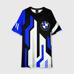 Платье клеш для девочки БМВ BMW AUTO, цвет: 3D-принт