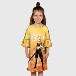Платье клеш для девочки Итэр, цвет: 3D-принт — фото 2