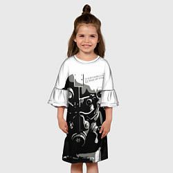 Платье клеш для девочки Fallout: Power Armor, цвет: 3D-принт — фото 2
