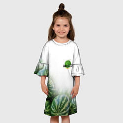Платье клеш для девочки Арбузон - all, цвет: 3D-принт — фото 2