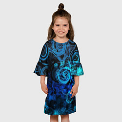 Платье клеш для девочки Fashion pattern 2078, цвет: 3D-принт — фото 2