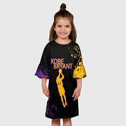 Платье клеш для девочки Kobe Bryant Баскетболист 24, цвет: 3D-принт — фото 2