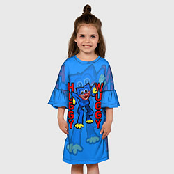 Платье клеш для девочки Хагги Вагги Поппи Плейтайм Haggy Waggy, цвет: 3D-принт — фото 2