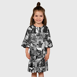 Платье клеш для девочки Assasins creed comix, цвет: 3D-принт — фото 2