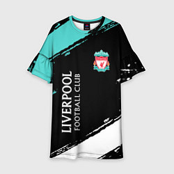 Платье клеш для девочки Liverpool footba lclub, цвет: 3D-принт