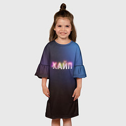 Платье клеш для девочки Хайп hype, цвет: 3D-принт — фото 2