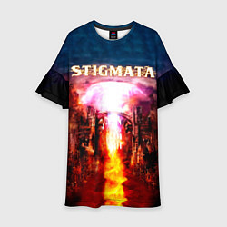 Платье клеш для девочки Stigmata альбом, цвет: 3D-принт