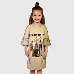 Платье клеш для девочки With The Beatles, цвет: 3D-принт — фото 2