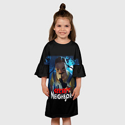 Платье клеш для девочки Secret Neighbor, цвет: 3D-принт — фото 2