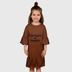 Платье клеш для девочки Five Nights At Freddys : game, цвет: 3D-принт — фото 2