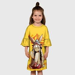 Платье клеш для девочки Made in Abyss Наначи, цвет: 3D-принт — фото 2