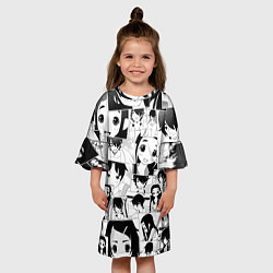 Платье клеш для девочки Скрытые вещи паттерн, цвет: 3D-принт — фото 2