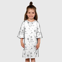 Платье клеш для девочки Make a Wish паттерн, цвет: 3D-принт — фото 2