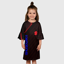 Платье клеш для девочки Suzuki Абстракция, цвет: 3D-принт — фото 2
