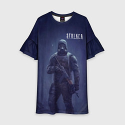 Платье клеш для девочки STALKER Одиночка В Тоннеле, цвет: 3D-принт