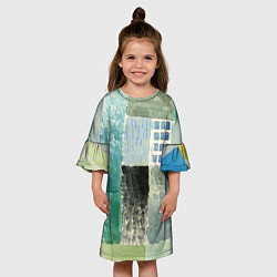 Платье клеш для девочки Первый дом Пауль Клее, 1926, цвет: 3D-принт — фото 2