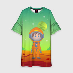 Платье клеш для девочки Девочка на Марсе, цвет: 3D-принт