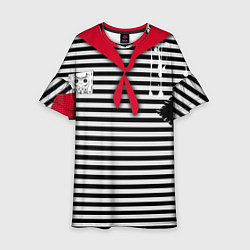 Платье клеш для девочки Костюм Разбойник -новогодний карнавальный, цвет: 3D-принт