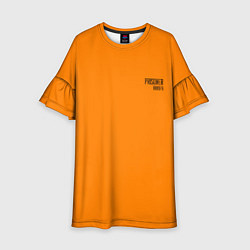 Платье клеш для девочки Prisoner Orange, цвет: 3D-принт