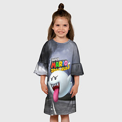 Платье клеш для девочки Boo - Super Mario 3D World - Nintendo, цвет: 3D-принт — фото 2