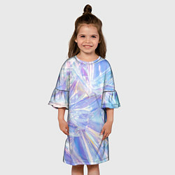 Платье клеш для девочки Текстура из 90-х, цвет: 3D-принт — фото 2