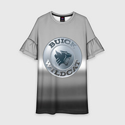 Платье клеш для девочки Buick Wildcat - emblem, цвет: 3D-принт