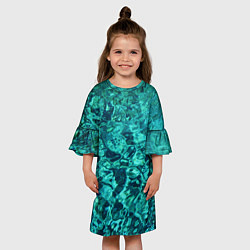 Платье клеш для девочки Formosus, цвет: 3D-принт — фото 2