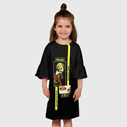 Платье клеш для девочки Attack on Titan Annie Leonhart, цвет: 3D-принт — фото 2