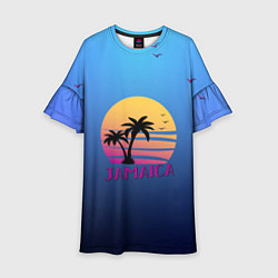 Платье клеш для девочки Jamaica, цвет: 3D-принт