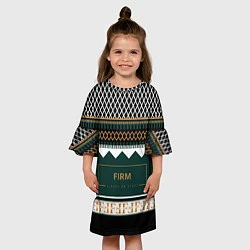 Платье клеш для девочки FIRM как свитер из 90х, цвет: 3D-принт — фото 2