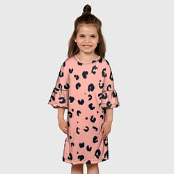 Платье клеш для девочки Розовая пантера, цвет: 3D-принт — фото 2