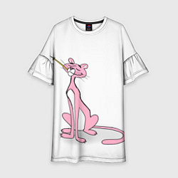 Платье клеш для девочки Шикарная пантера, цвет: 3D-принт