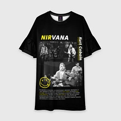 Платье клеш для девочки Nirvana bio, цвет: 3D-принт