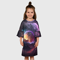 Платье клеш для девочки Sverhnova, цвет: 3D-принт — фото 2