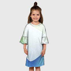 Платье клеш для девочки Пастель из трёх цветов, цвет: 3D-принт — фото 2