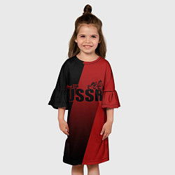 Платье клеш для девочки USSR team, цвет: 3D-принт — фото 2