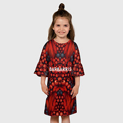 Платье клеш для девочки Барбарис, цвет: 3D-принт — фото 2