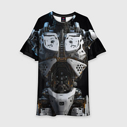 Платье клеш для девочки Костюм робота, цвет: 3D-принт